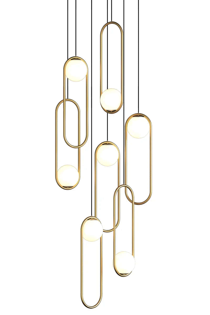 Luminous Modern LED Opal Glass Chandelier