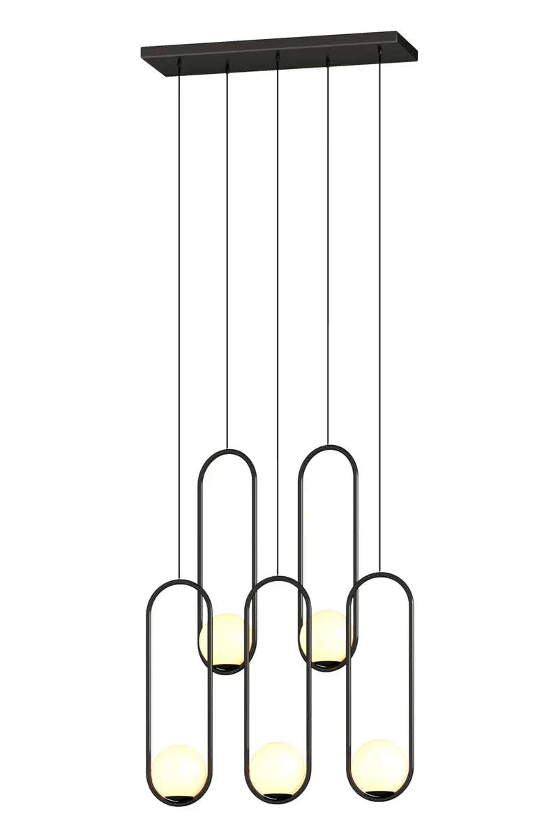 Luminous Modern LED Opal Glass Chandelier