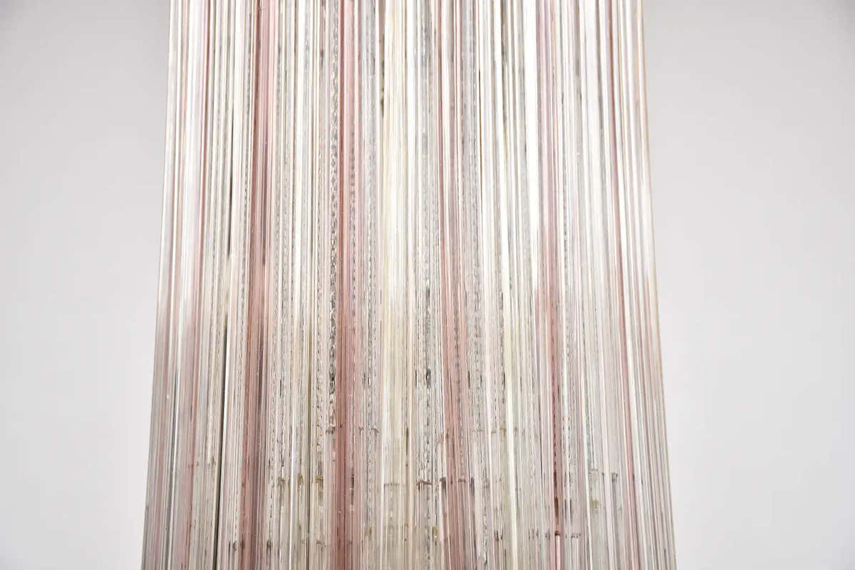 Rare large Venini Murano chandelier Trilobo
