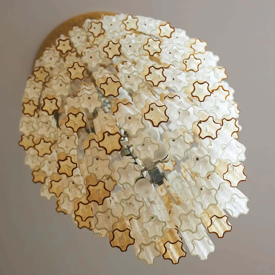 Unique Venini tronchi chandelier