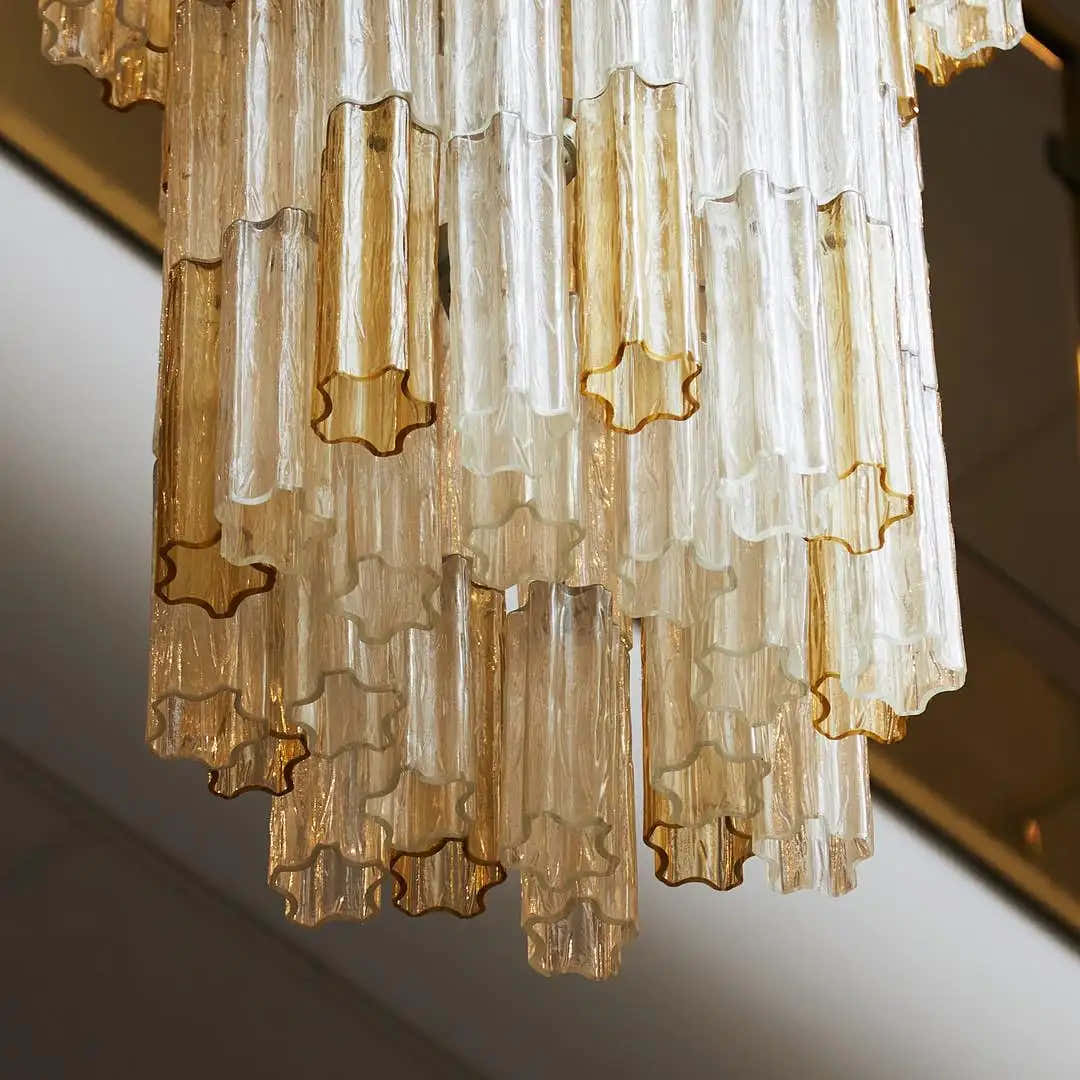 Unique Venini tronchi chandelier