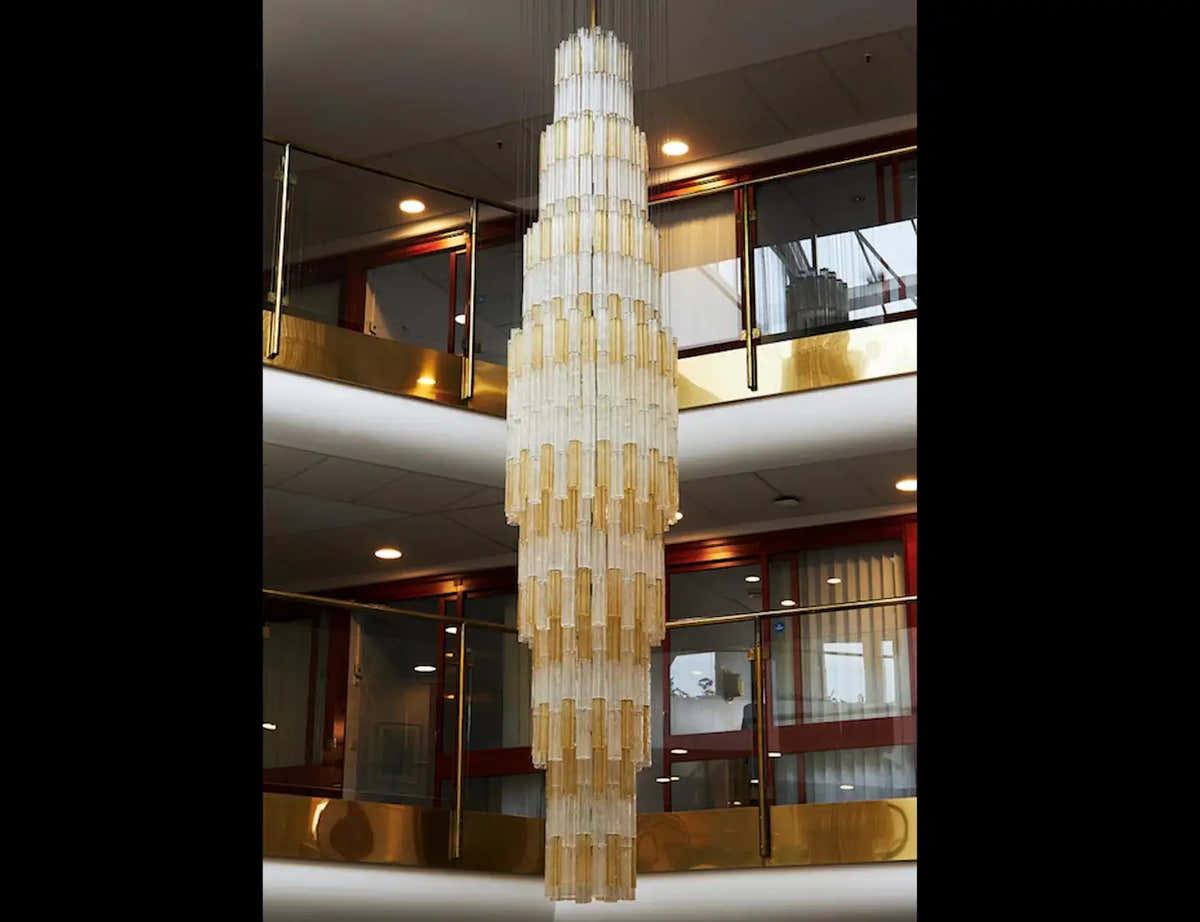 Unique Venini tronchi chandelier