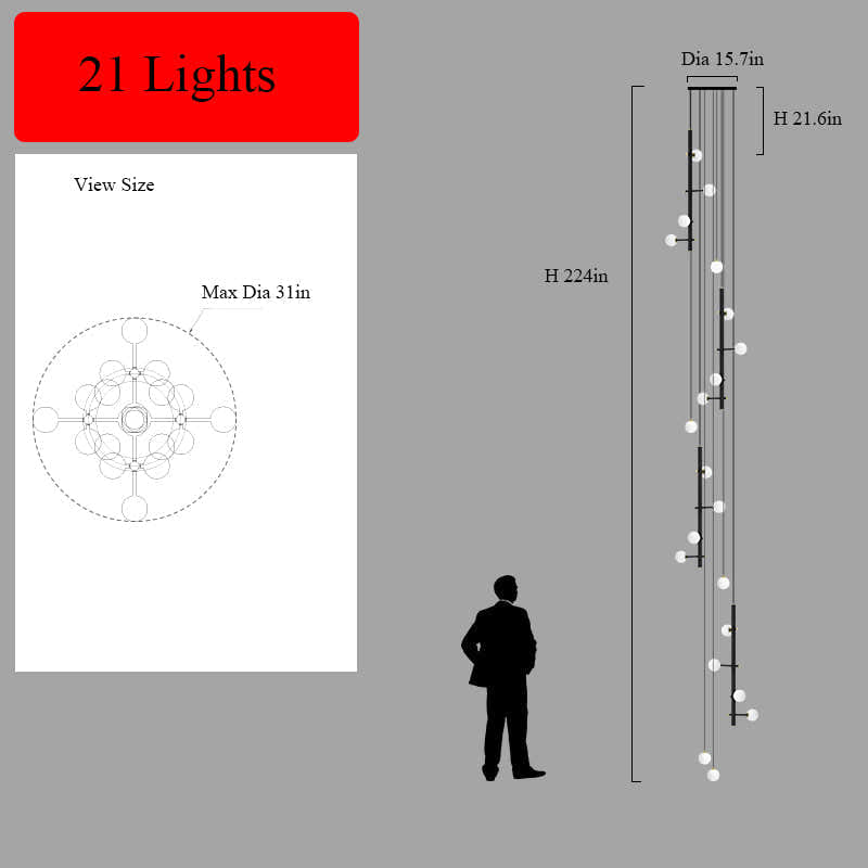 Modern Multi-Arm Opal Chandelier
