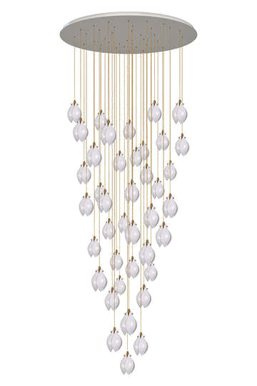 Ceramic LED Cluster Bloom Chandelier