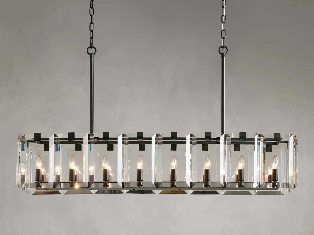 Amaya Rectangular Chandelier 40" 53"