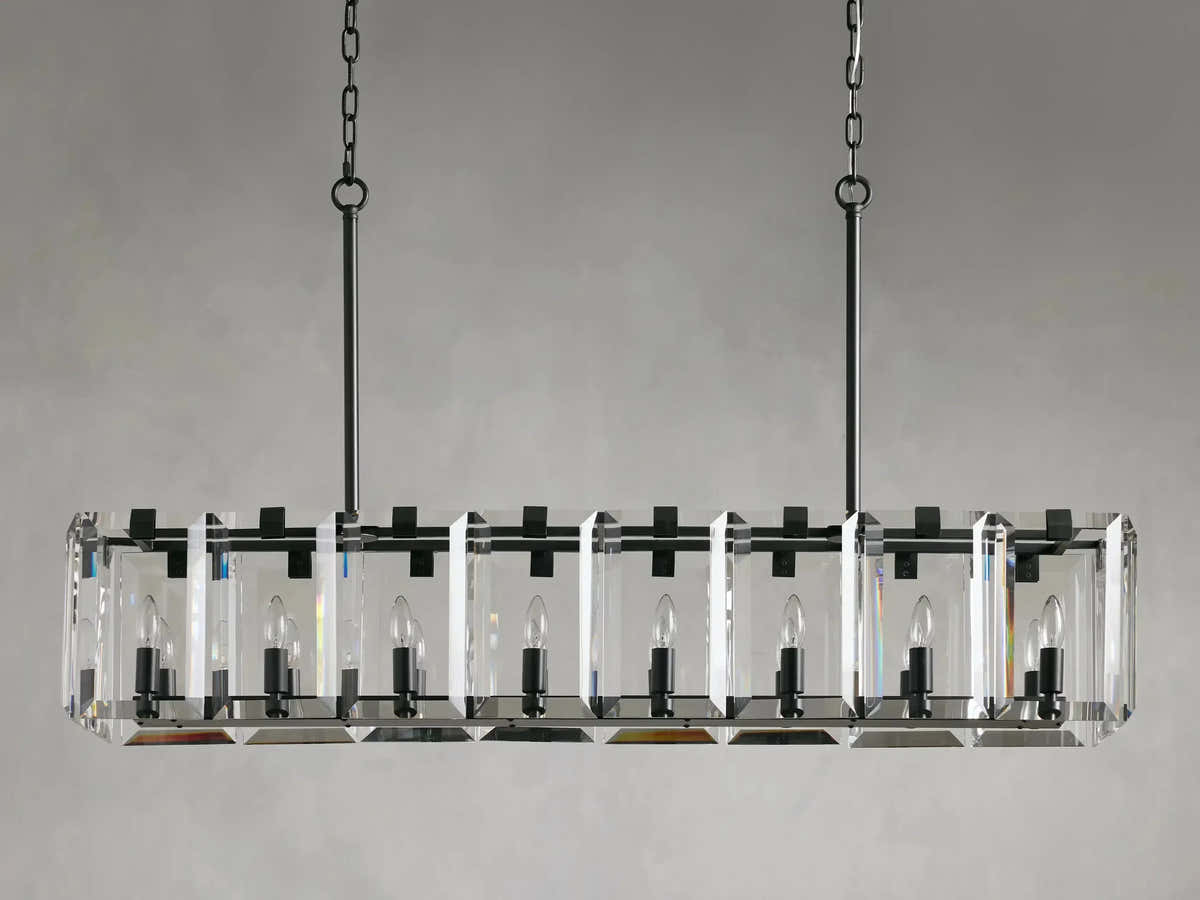 Amaya Rectangular Chandelier 40" 53"
