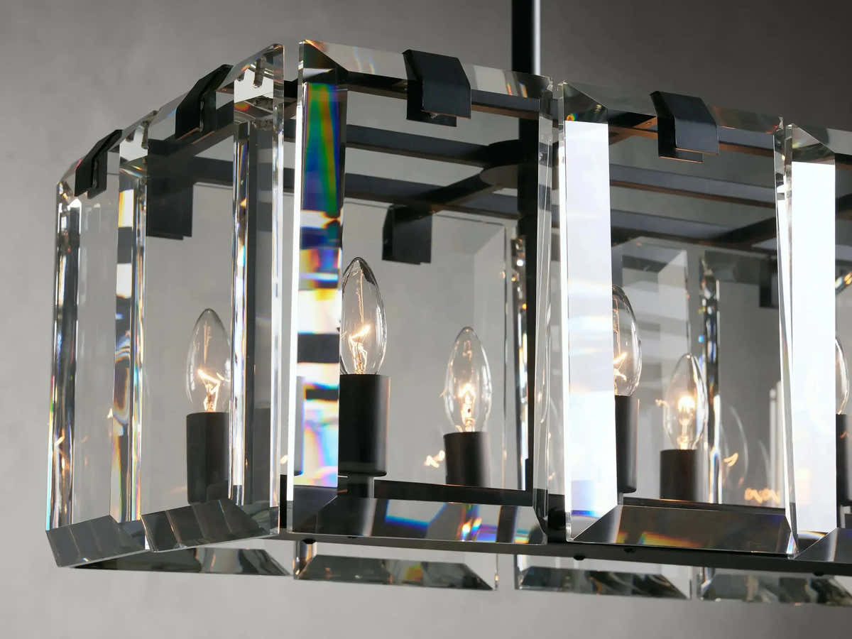 Amaya Rectangular Chandelier 40" 53"