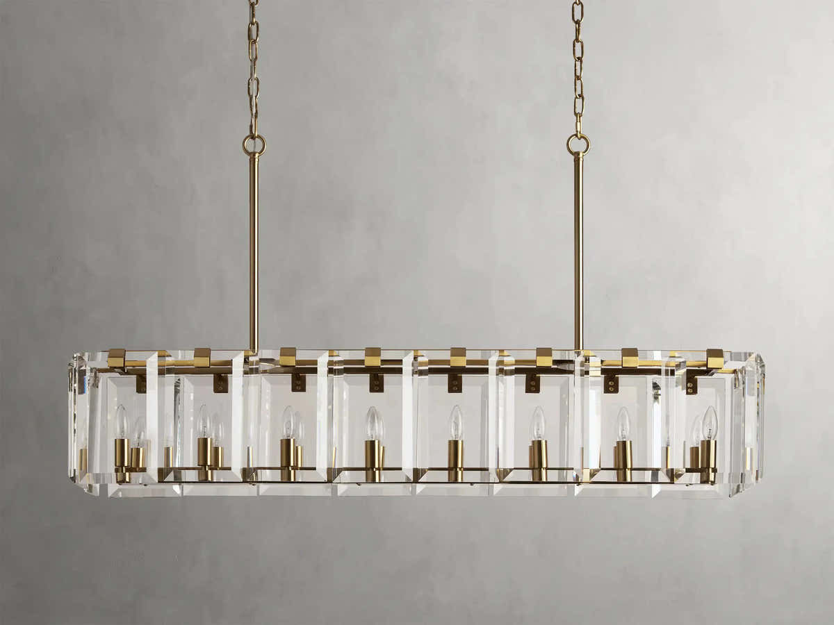 Amaya Rectangular Chandelier 40" 53"