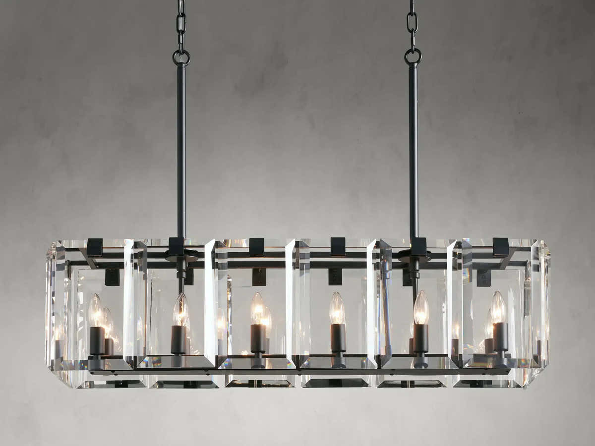 Amaya Rectangular Chandelier 40" 53"
