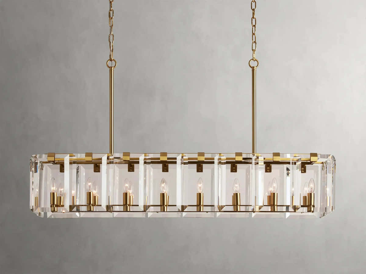 Amaya Rectangular Chandelier 40" 53"