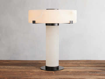 Chayla Alabaster Stone Table Lamp 13'' 19''