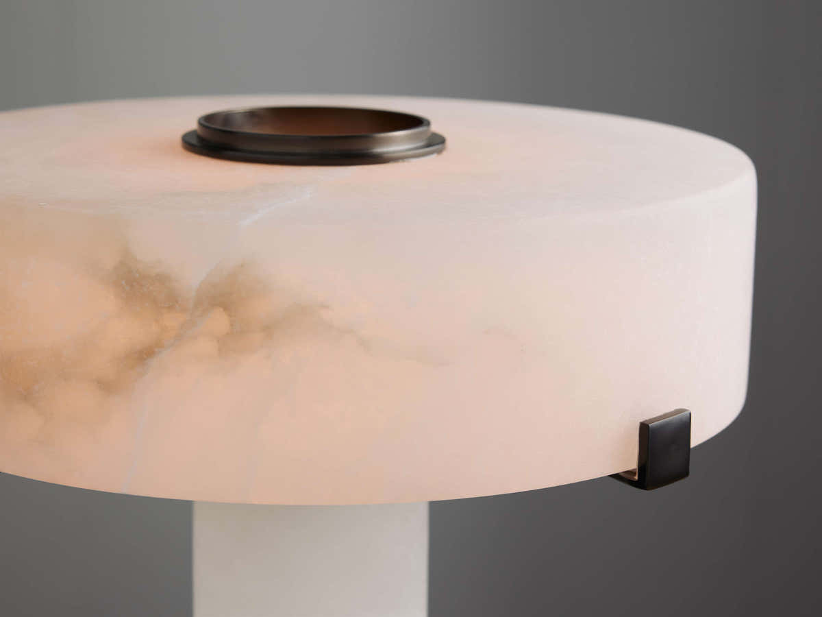 Chayla Alabaster Stone Table Lamp 13'' 19''