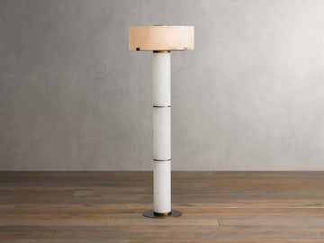 Chayla Alabaster Stone Floor Lamp 64''H