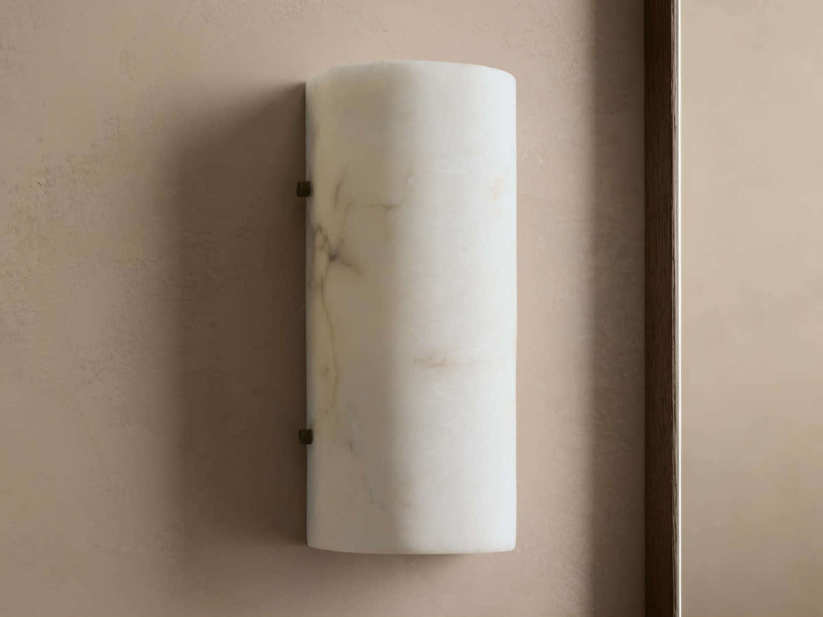 Chayla Alabaster Stone Sconce 12'' 18''H