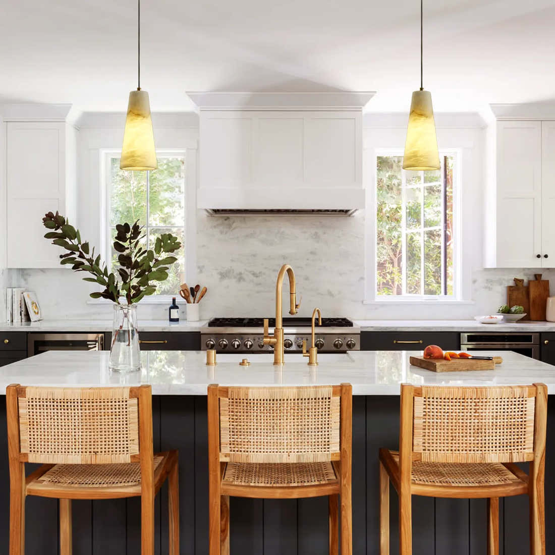 Alabaster Modern Pendant Lights Kitchen Island - Fast Delivery-1-Luxehomezone