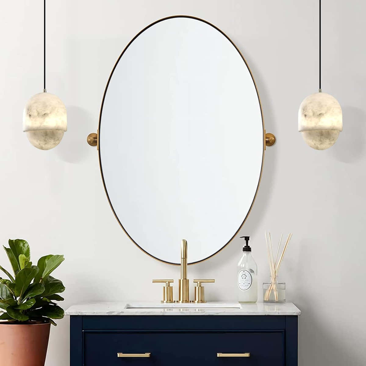 Alabaster Pendant Lights Kitchen Island - Fast Delivery-1-Luxehomezone