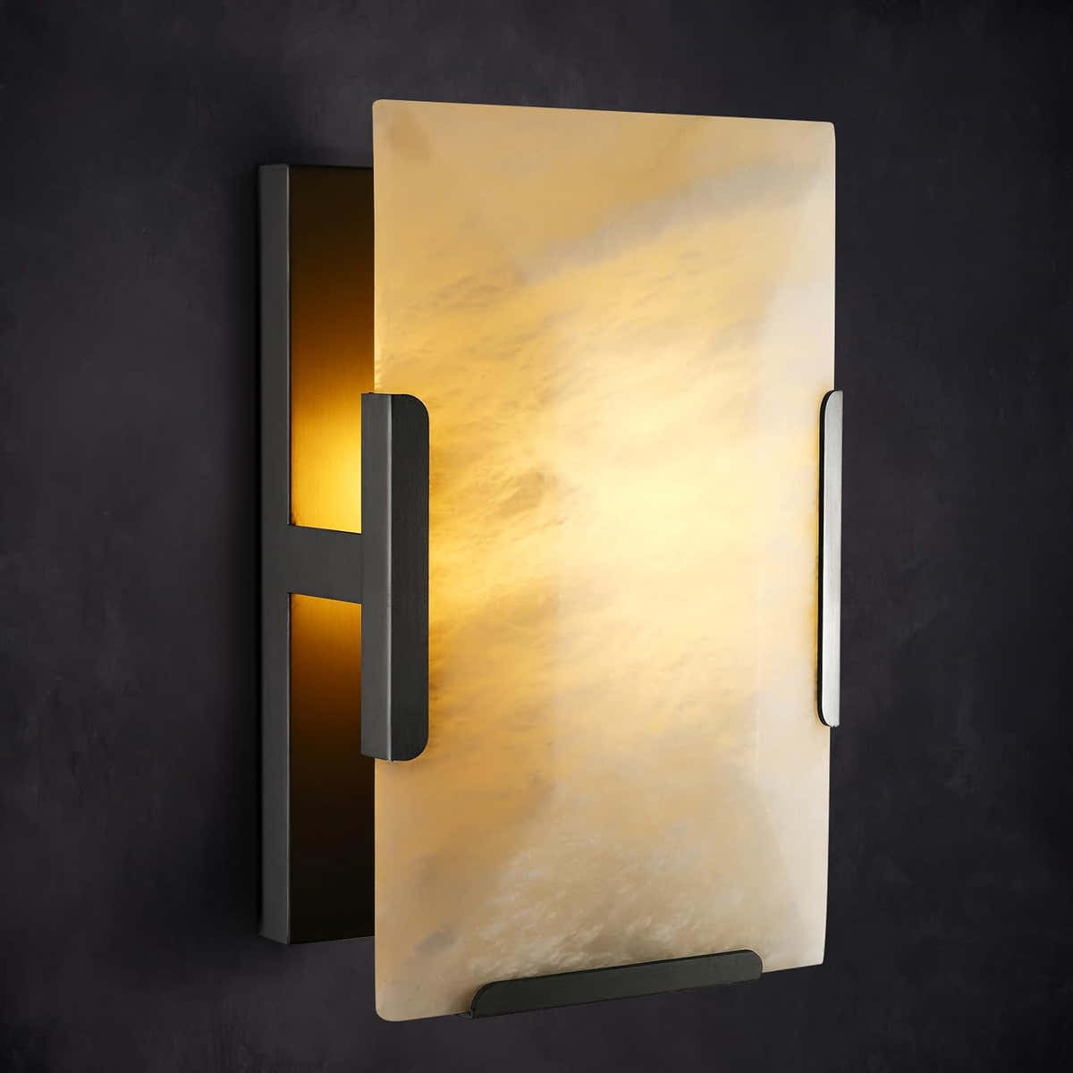 Alabaster Wall Sconces, Modern Marble Stone Sconces Wall Lighting - Fast Delivery-1-Luxehomezone
