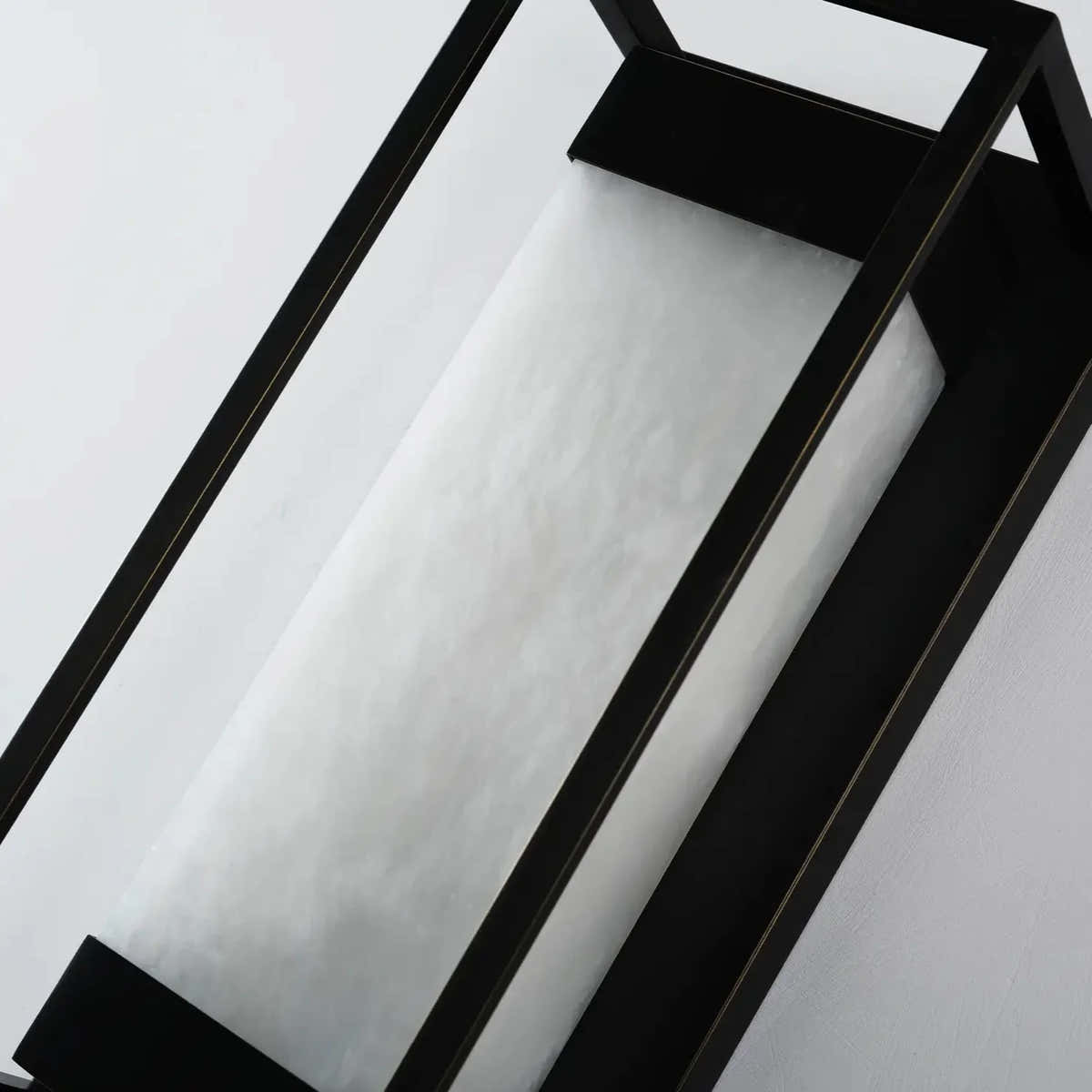 Maurizio Alabaster Square-Shaped Wall Sconces