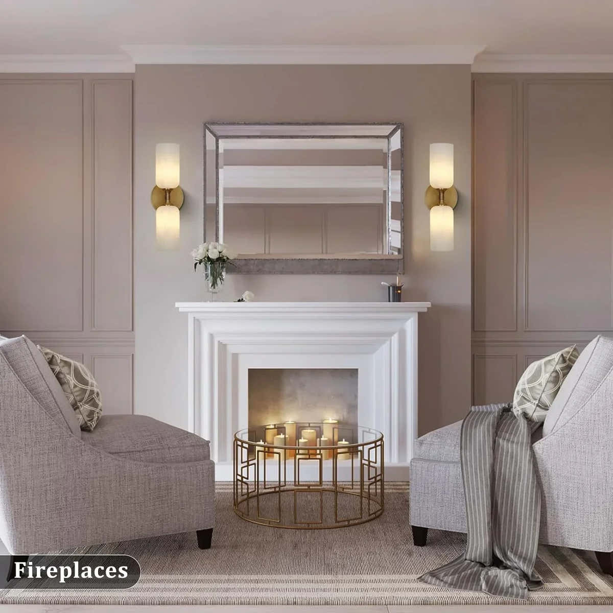 Monty Alabaster Linear Wall Sconce