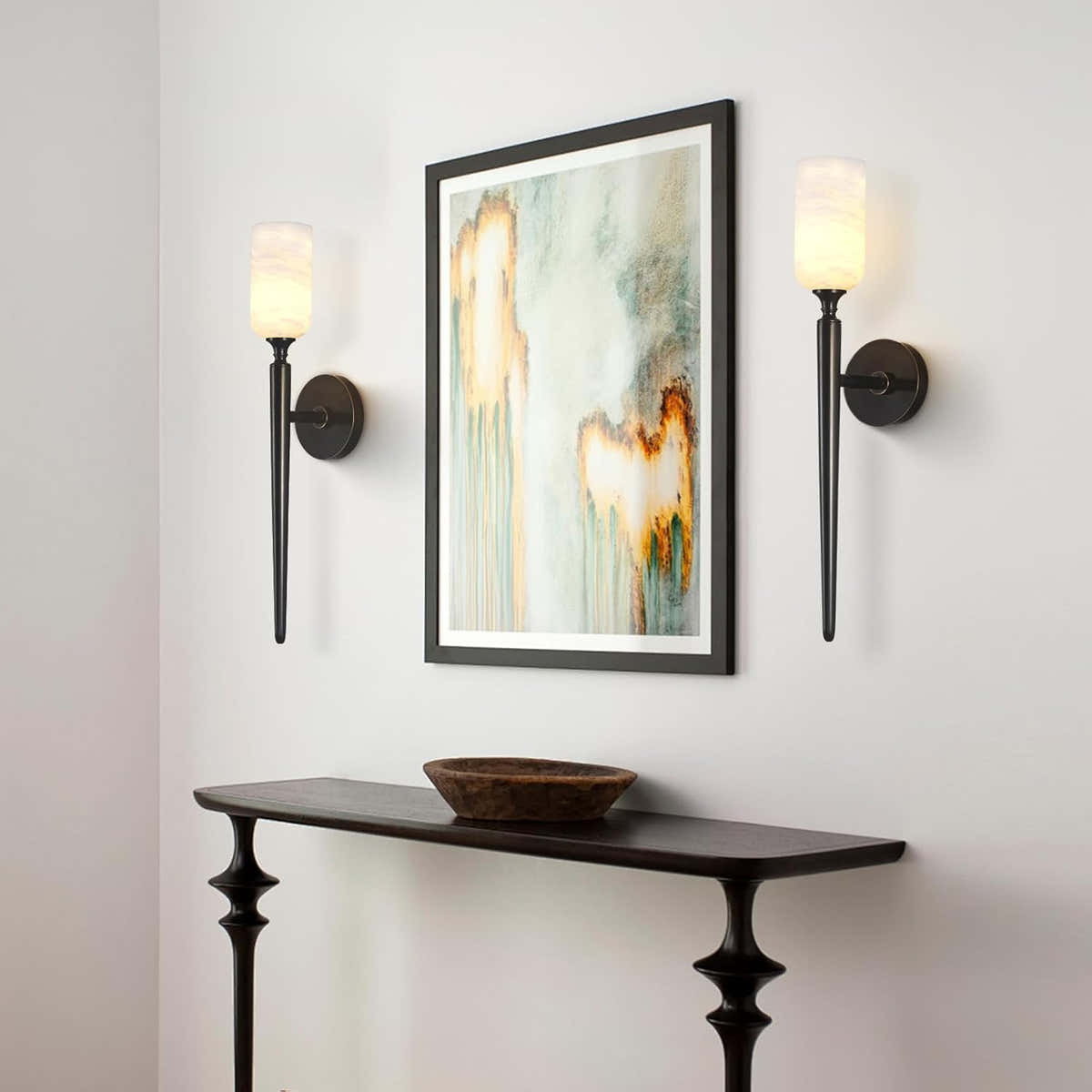 Modern Alabaster Wall Sconces - Fast Delivery-1-Luxehomezone
