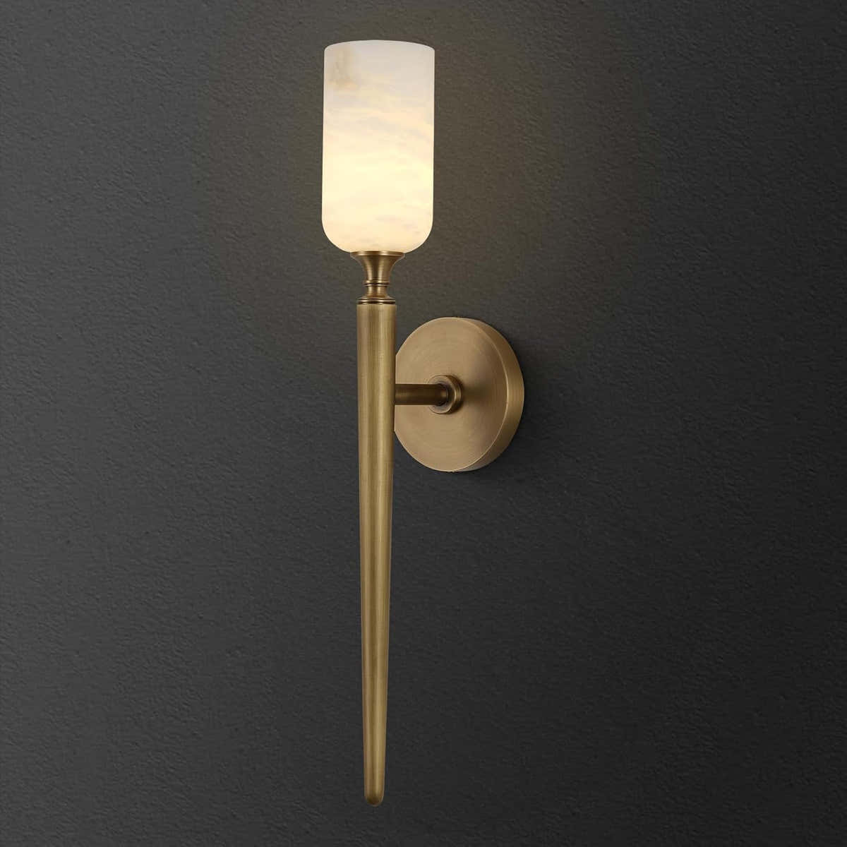 Modern Alabaster Wall Sconces - Fast Delivery-1-Luxehomezone
