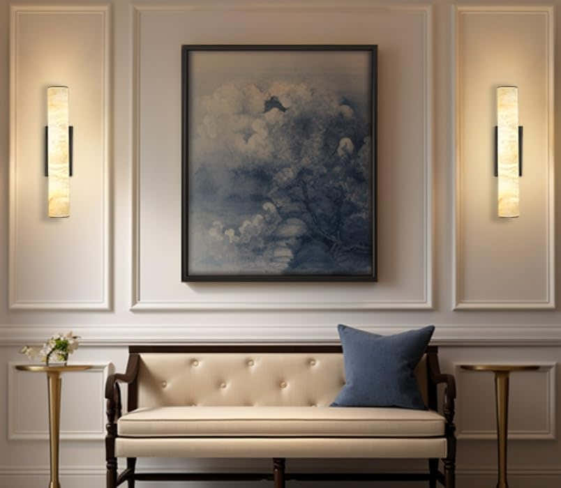 Spanish Natural Marble Sconces - Fast Delivery-1-Luxehomezone