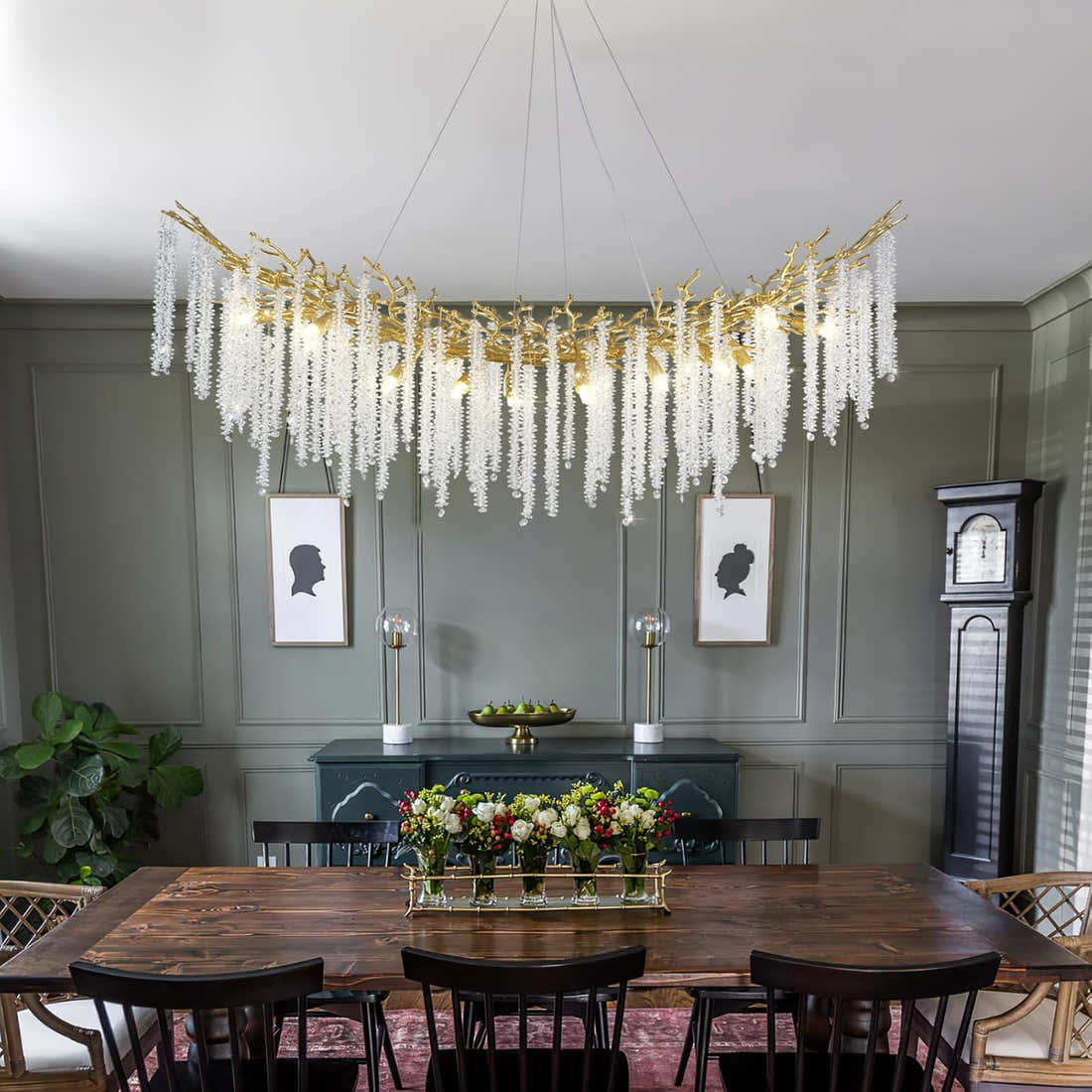 Gold Tree Branches Chandelier - Fast Delivery-1-Luxehomezone