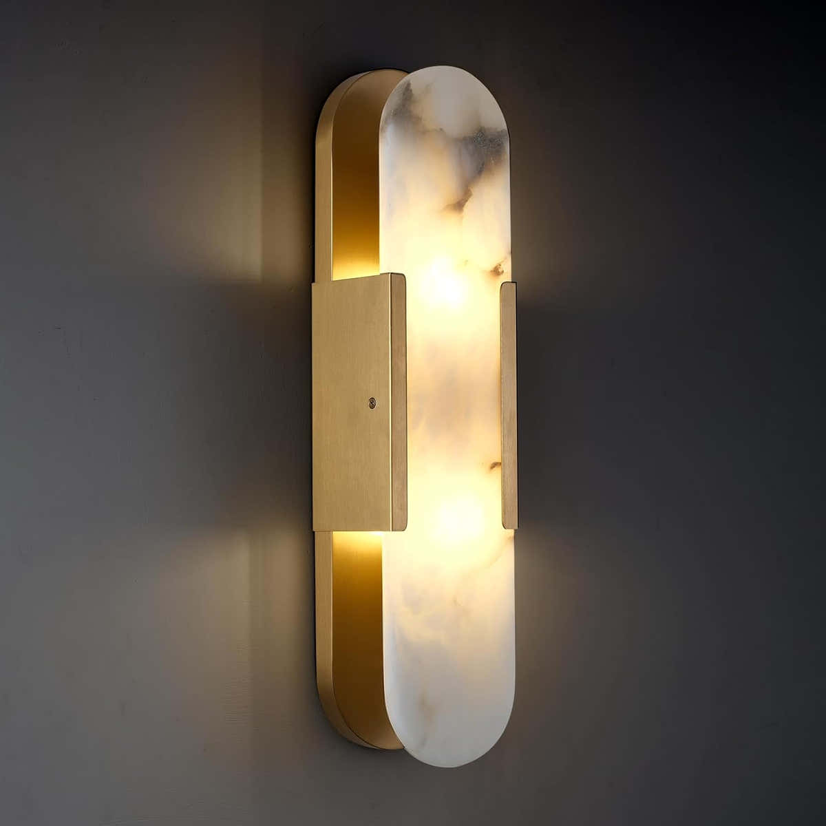 Trinidad Alabaster Wall Sconces 14" 20"