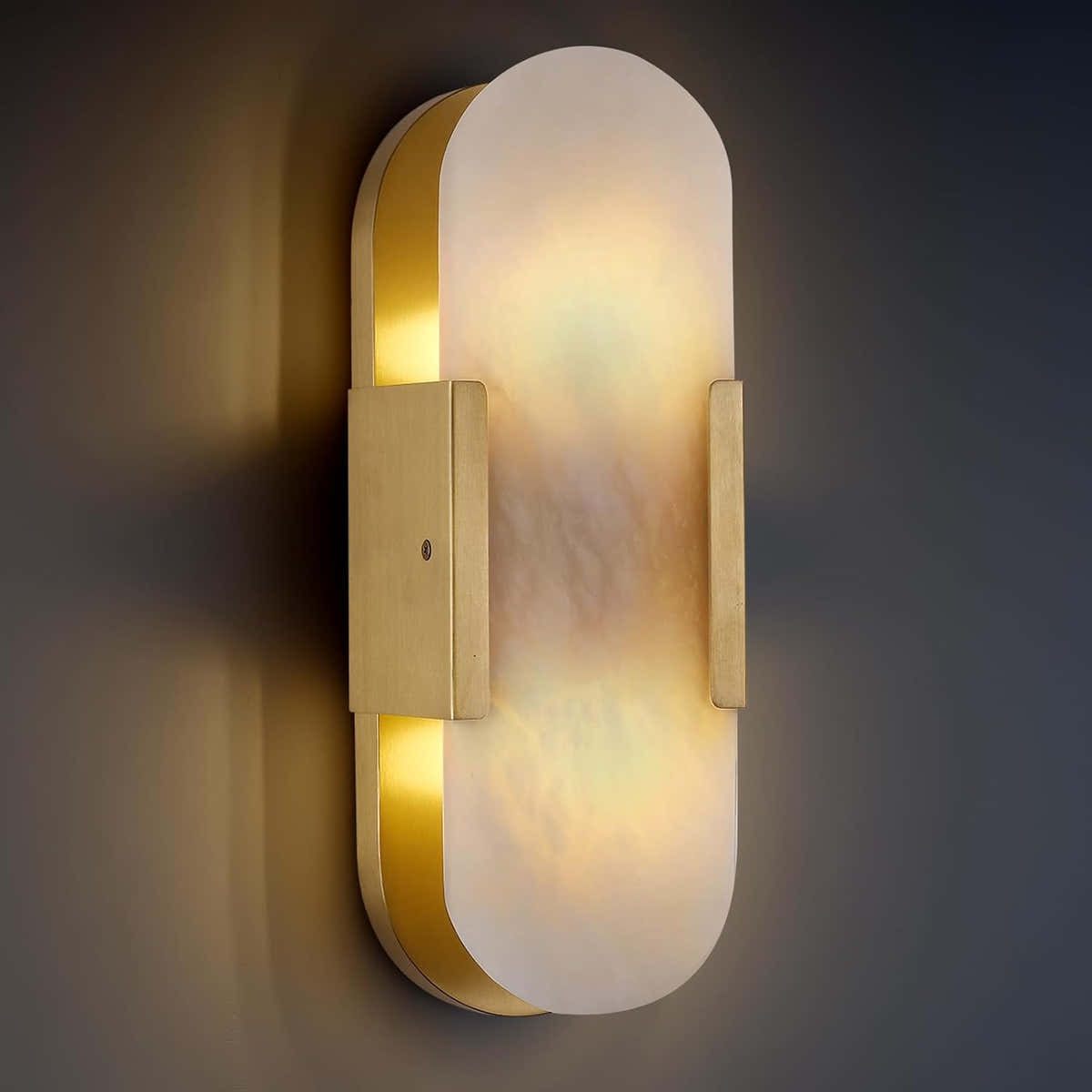 Trinidad Alabaster Wall Sconces 14" 20"