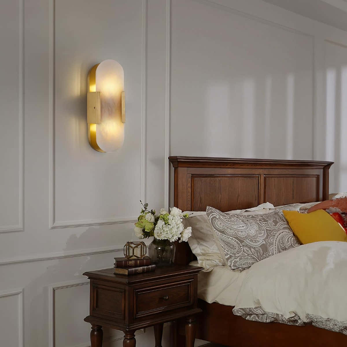 Trinidad Alabaster Wall Sconces 14" 20"