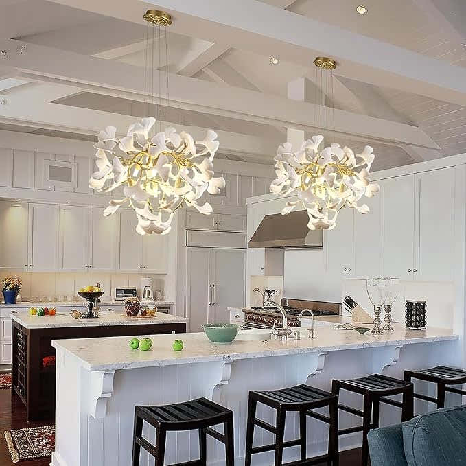 Ginkgo Round Chandelier 23.6''