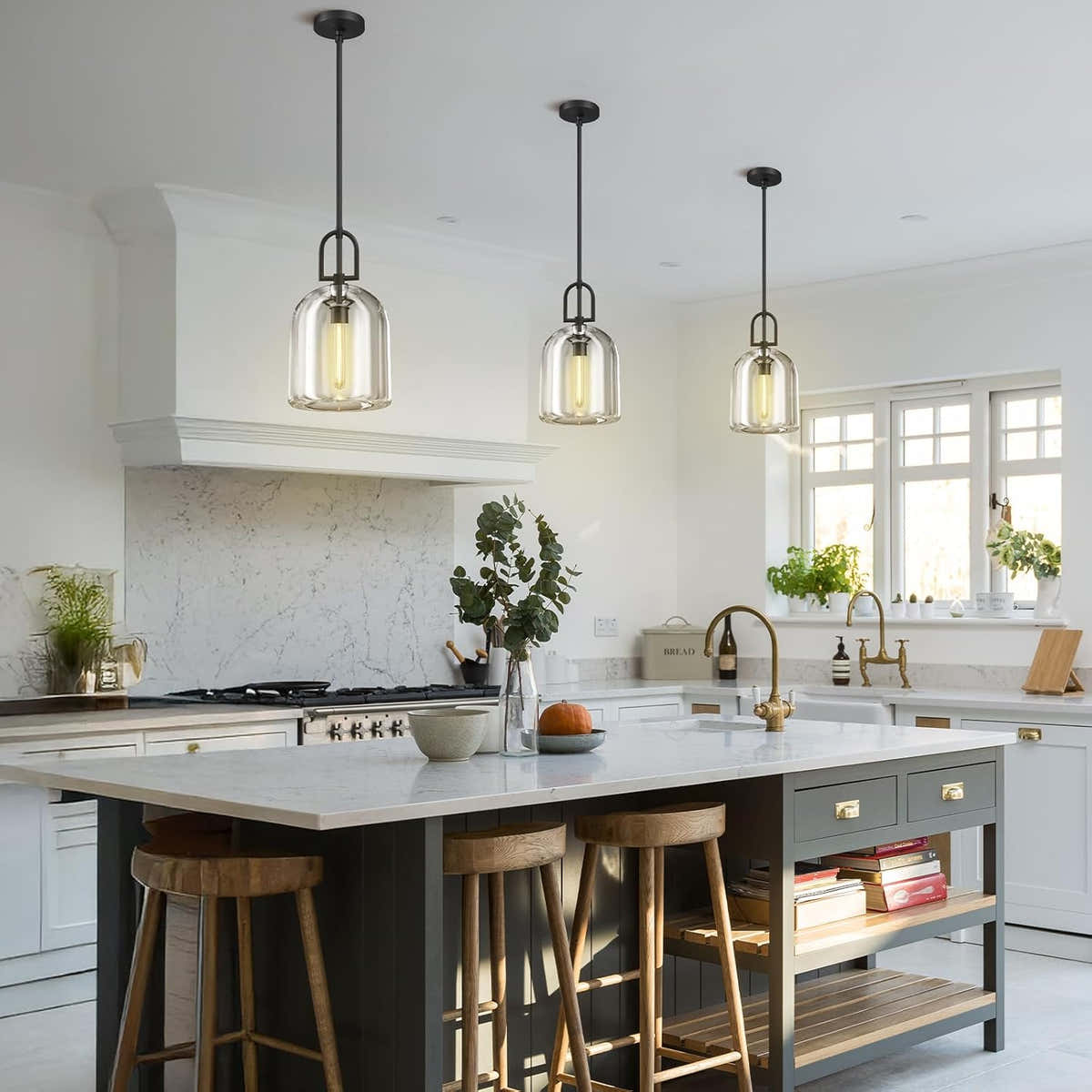 Modern Crystal Pendant Lights Kitchen Island