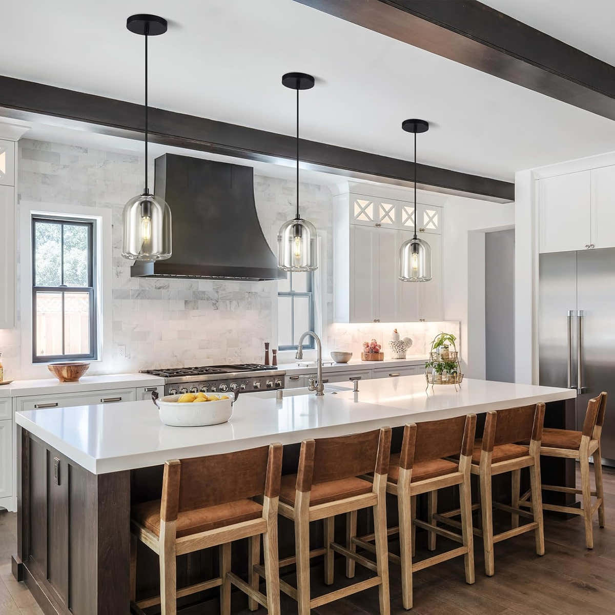 Modern Crystal Pendant Lights Kitchen Island