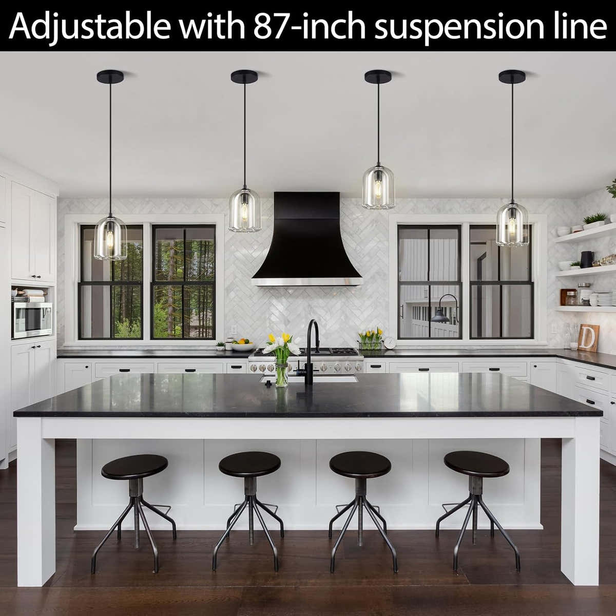 Modern Crystal Pendant Lights Kitchen Island