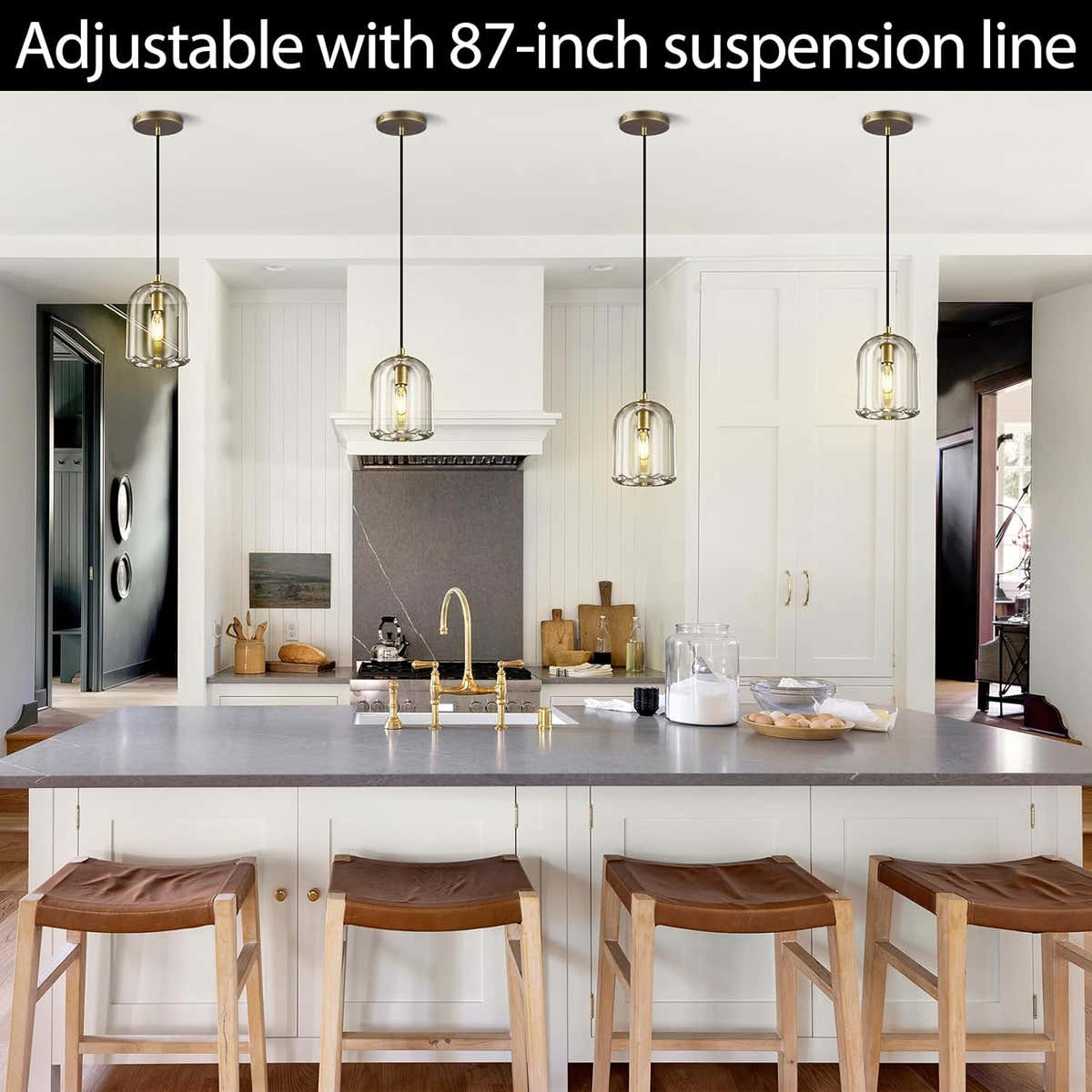 Modern Crystal Pendant Lights Kitchen Island