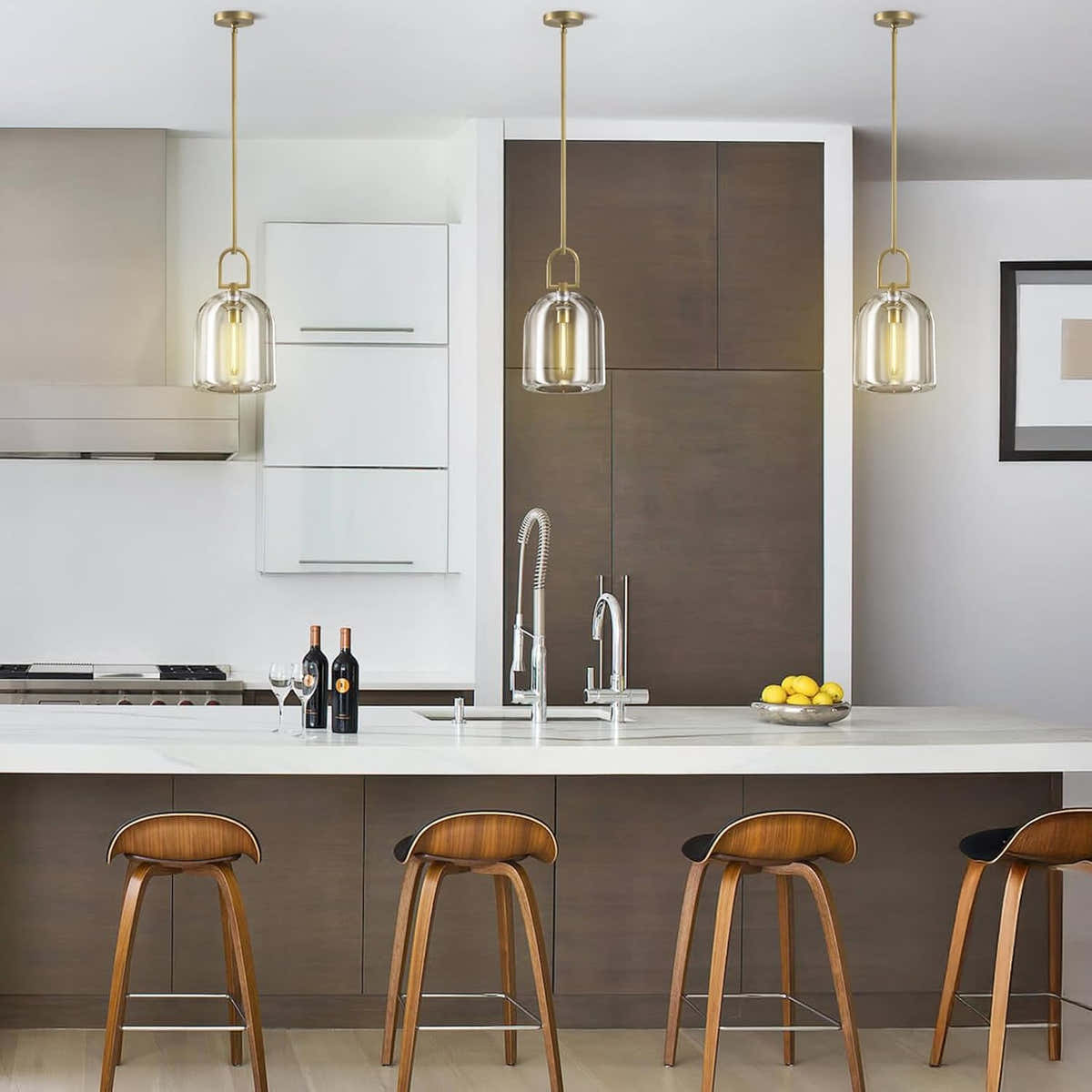 Modern Crystal Pendant Lights Kitchen Island