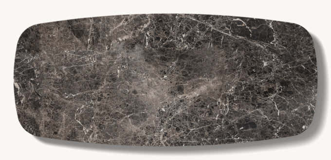 Mulholland Stone Rectangular Pedestal Dining Table