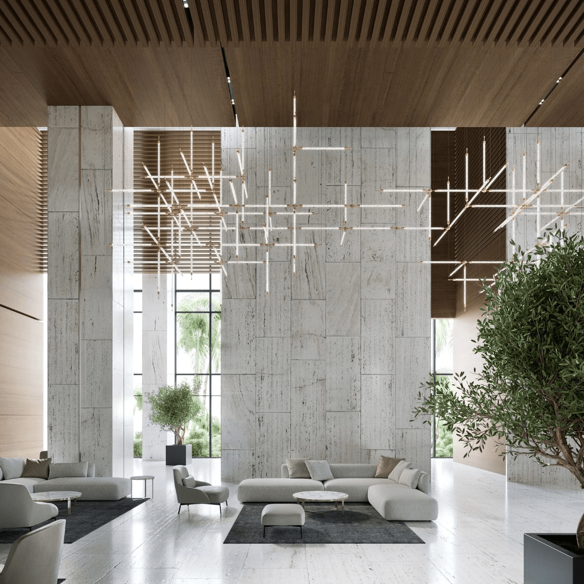 Crystal Grid Customize Chandelier