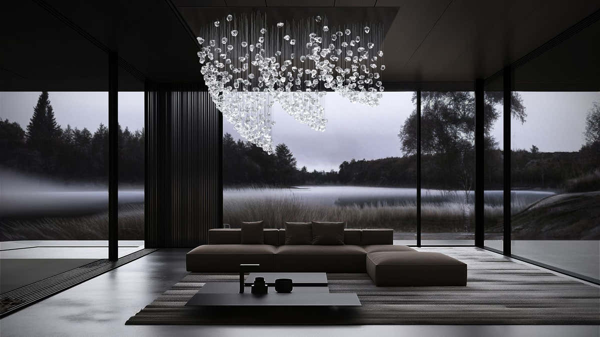 Raw Crystal Customize Chandelier