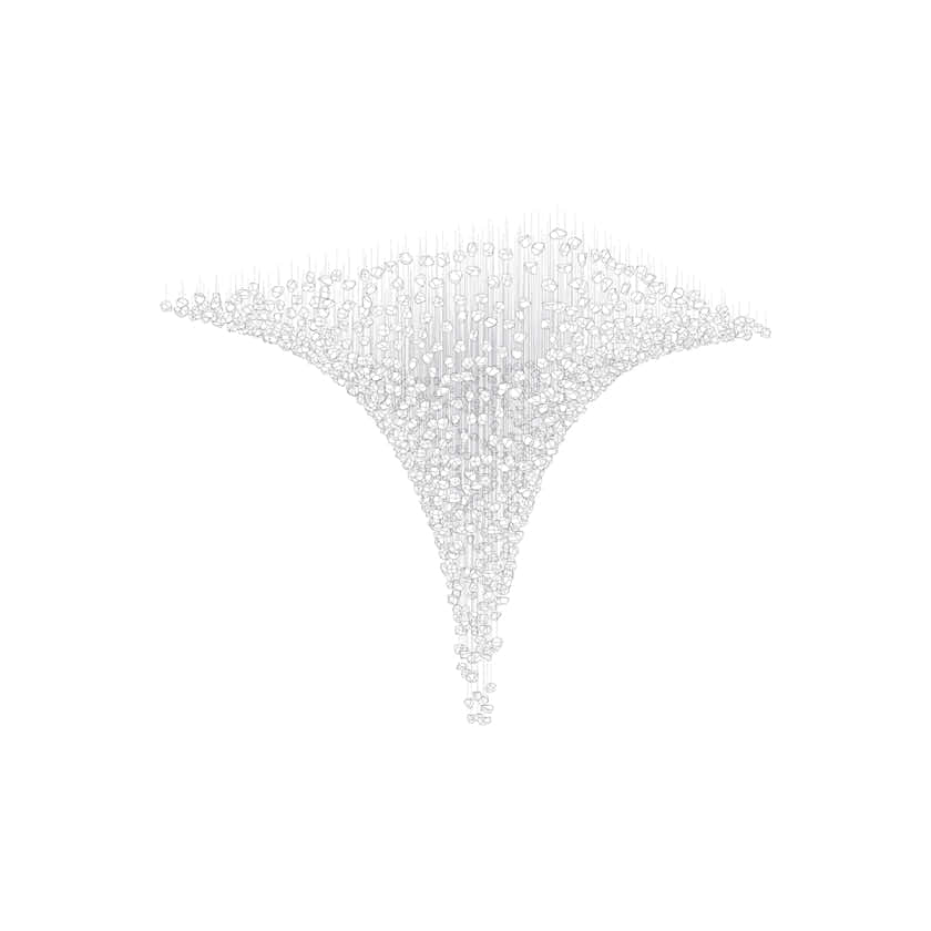 Raw Crystal Customize Chandelier