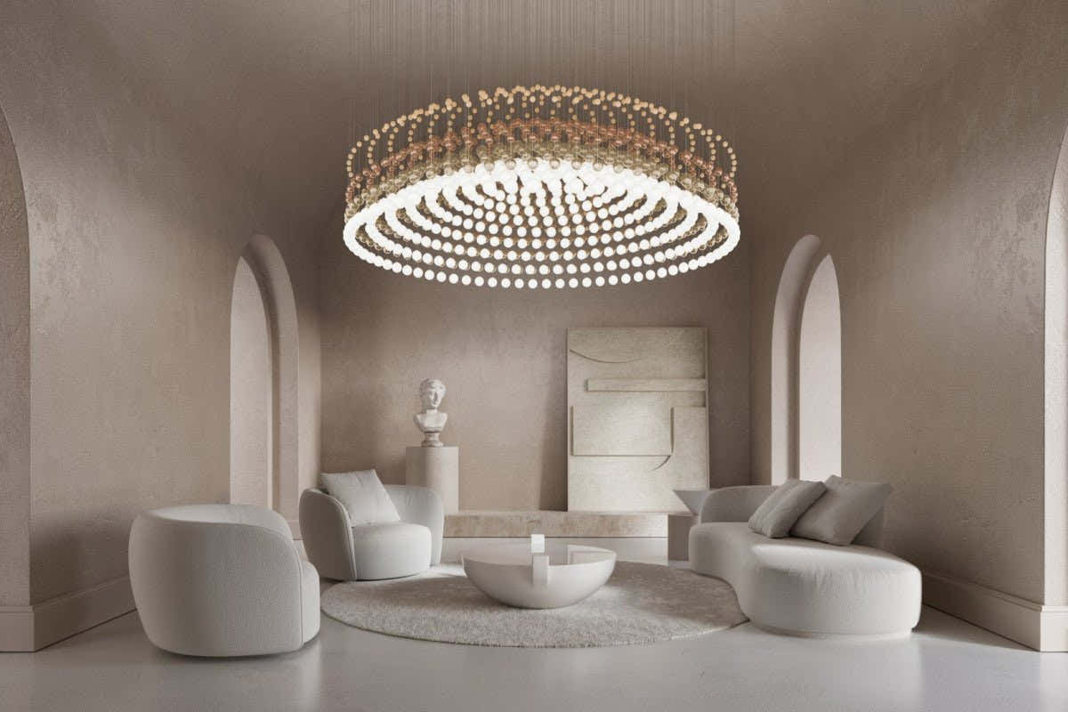 Pearl Curtain Customize Chandelier