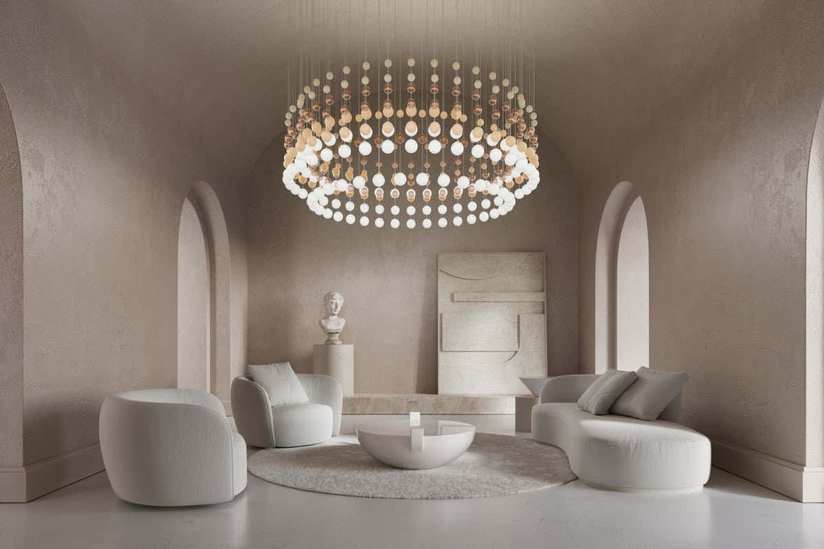 Pearl Curtain Customize Chandelier