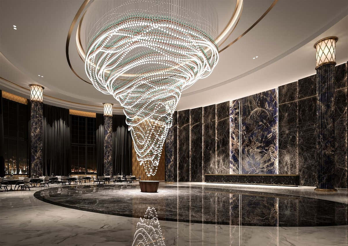 Pearl Curtain Customize Chandelier