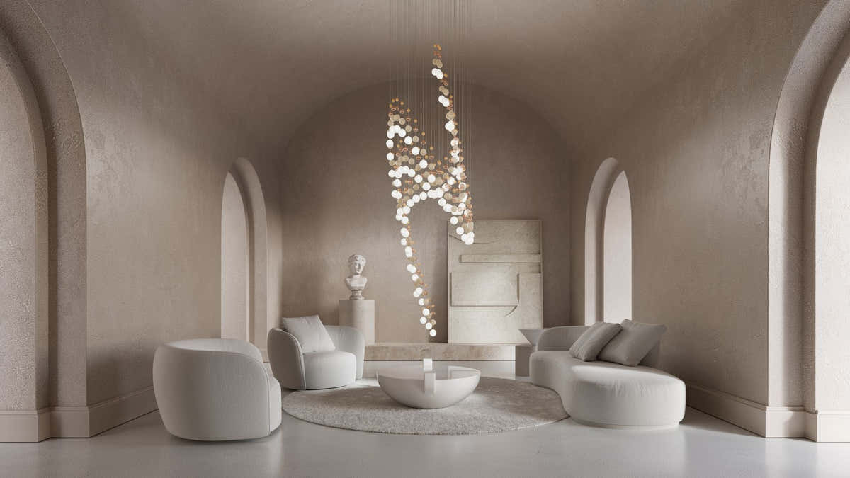 Pearl Curtain Customize Chandelier