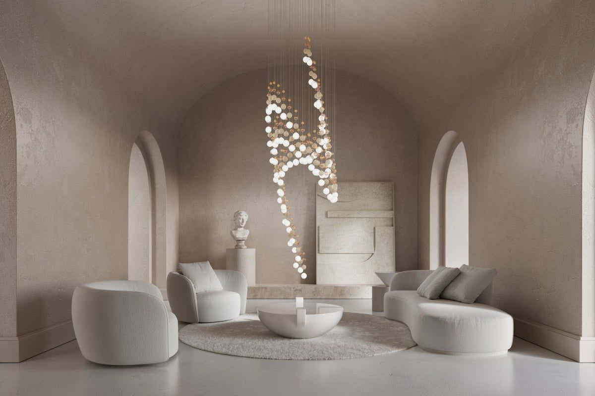Pearl Curtain Customize Chandelier