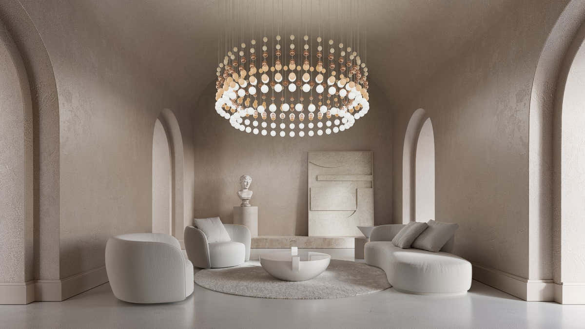 Pearl Curtain Customize Chandelier