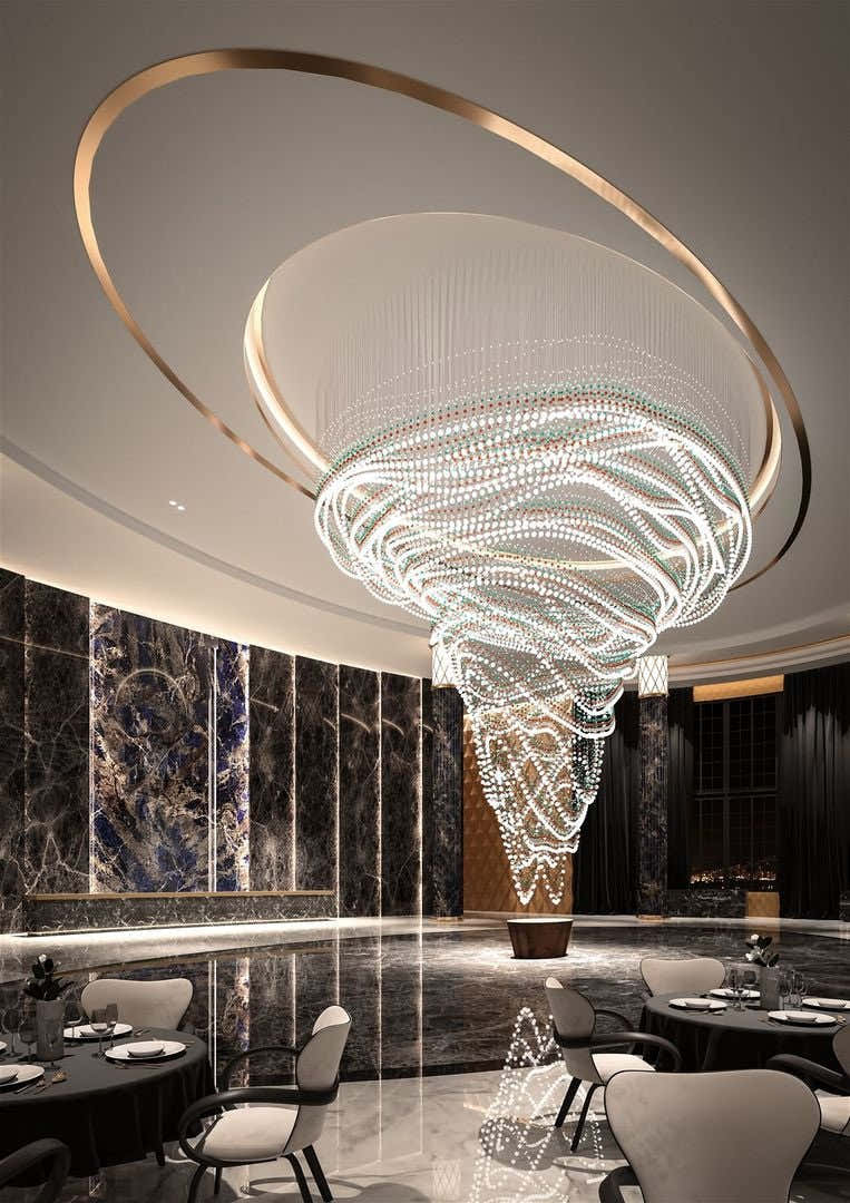 Pearl Curtain Customize Chandelier