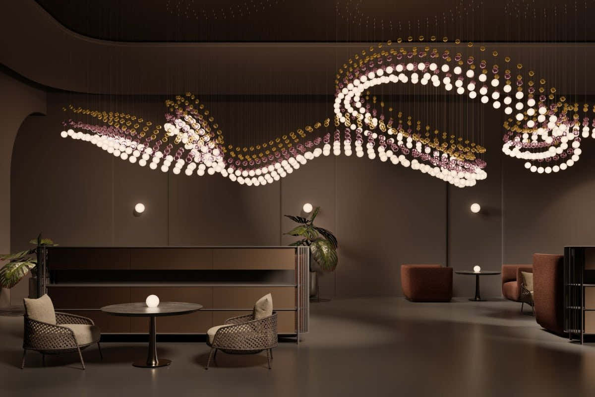 Pearl Curtain Customize Chandelier