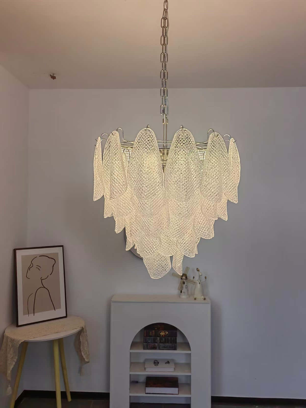 Murano Glass Teardrop Chandelier