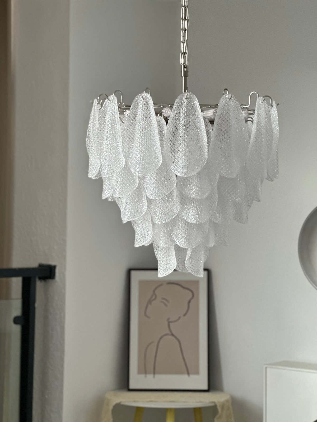 Murano Glass Teardrop Chandelier